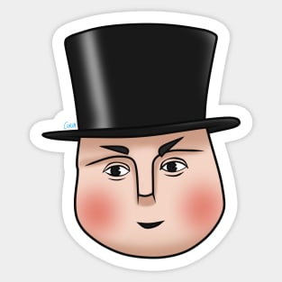 The Fat Controller - happy face Sticker